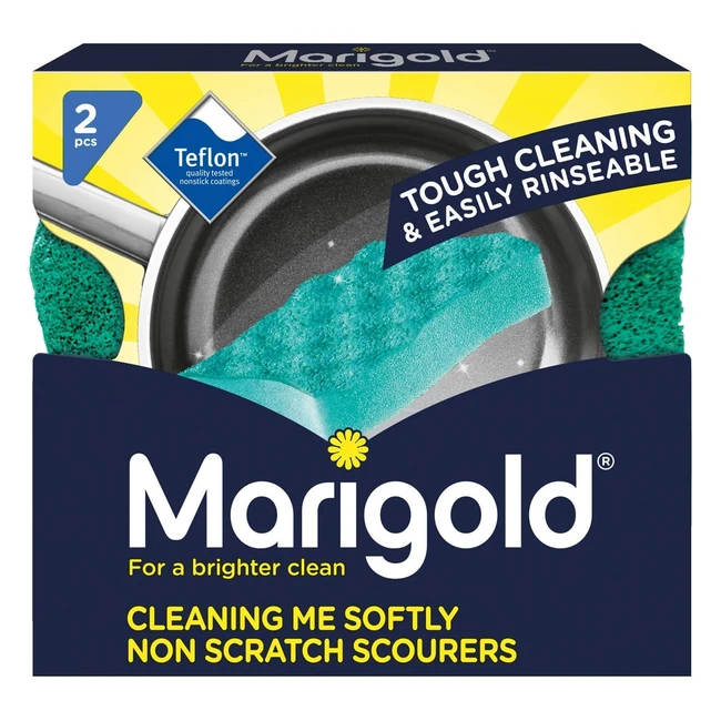 Estropajo antiarañazos Marigold Cleaning Me Softly - 14 paquetes de 2 unidades