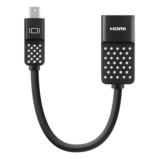 Belkin Mini DisplayPort/HDMI-Adapter für 4K-Auflösung, MacBook Air/Pro und andere Mini DisplayPort-Geräte, schwarz