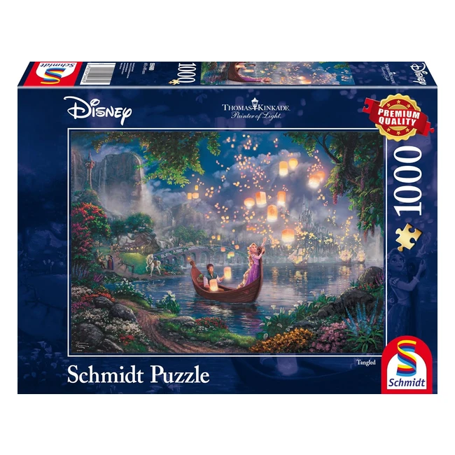 Schmidt Spiele 59480 Disney Rapunzel Puzzle 1000 Teile - Hochwertiges Premium-Puzzle