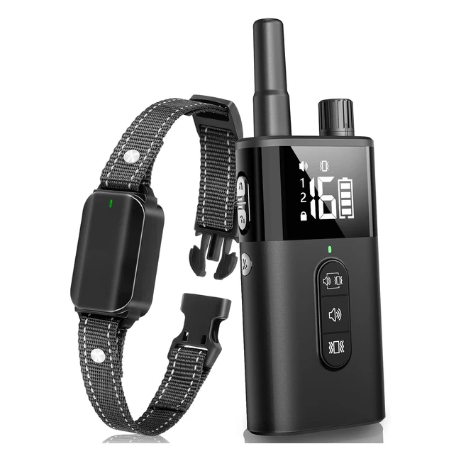 Anti Barking Collar - Remote Dog Training Collar | 1600ft Range | Vibration & Sound | Waterproof