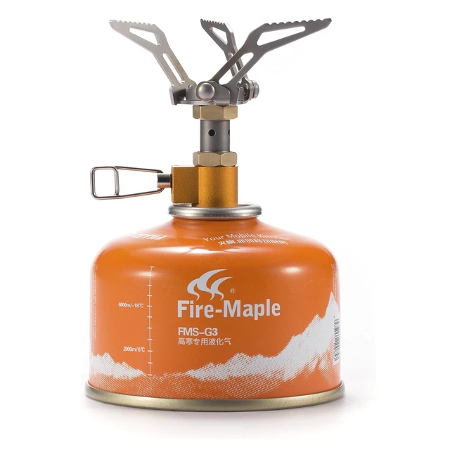 Firemaple FMS300T Ultralight Titanium Backpacking Camping Gas Stove - 2600W Poc