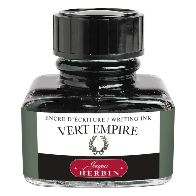 Herbin 13039T Inchiostro per Penna Stilografica e Roller 30 ml - Verde Impero
