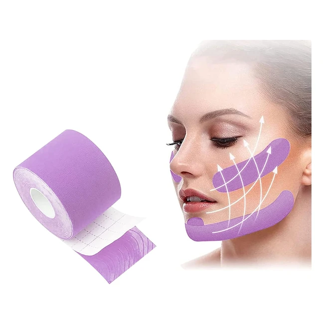 Cinta de Levantamiento Facial Antiarrugas - Parches Faciales - Firmeza y Juventud - 25cm x 5m