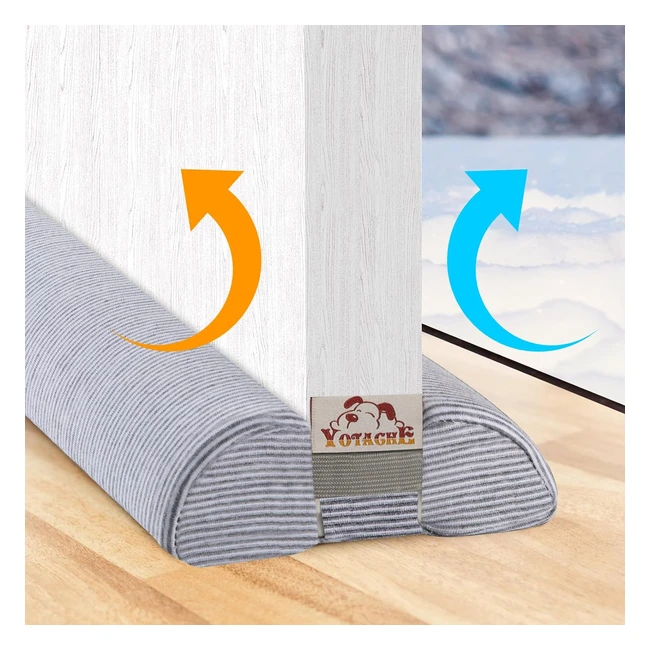 Yotache Draught Excluder for Door - Reduce Noise Dust and Draft - Adjustable L