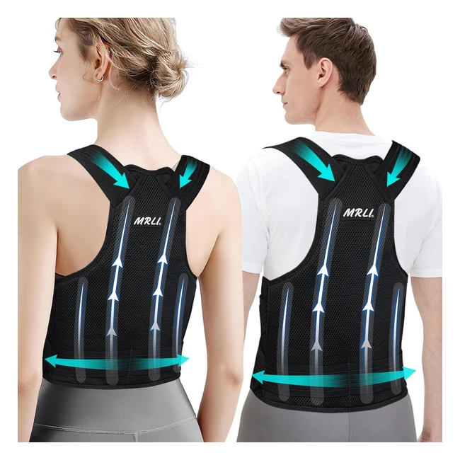 Adjustable Posture Corrector Brace for Back Support - Relief Pain in Neck Back