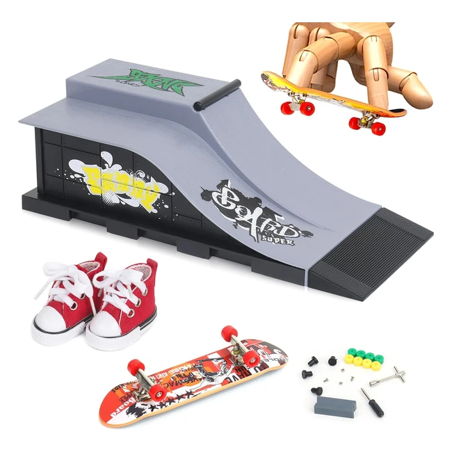 Mini Rampe de Skateboard CS Cosddi - Rf 123456 - Idal pour les Enfants