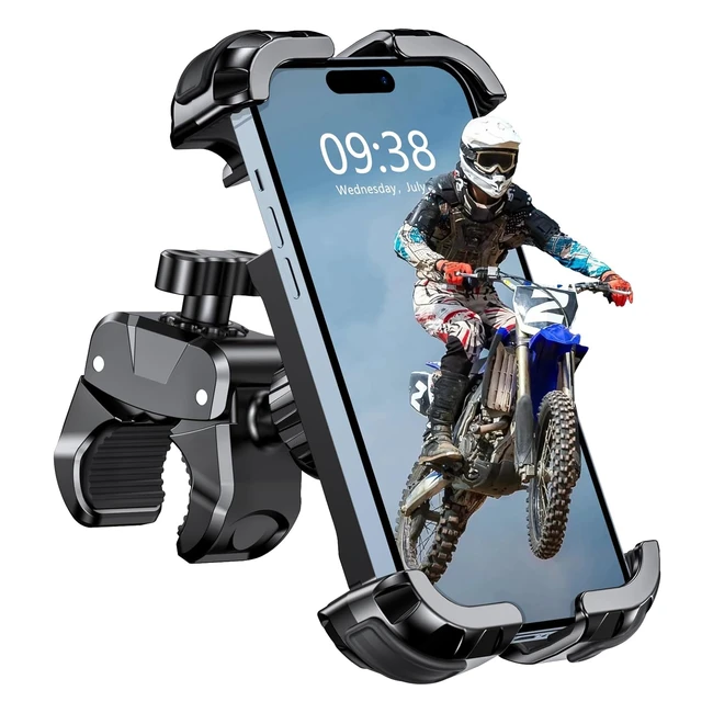 Soporte Móvil Moto Babacom 360 Rotación Cerradura 1s y Protección Segura - Compatible con iPhone/Samsung - Ref. 07114