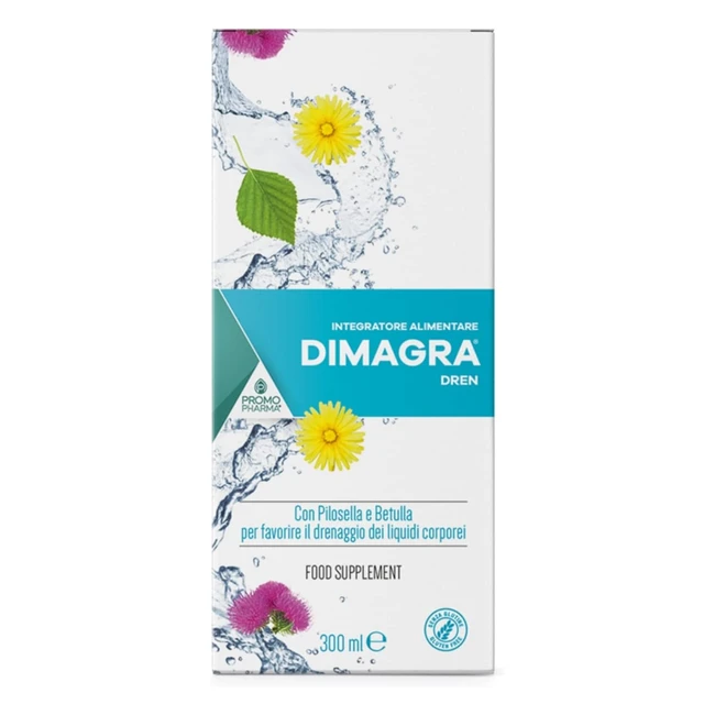 Promopharma Dimagra Dren - Integratore Alimentare con Betulla e Pilosella - Dren