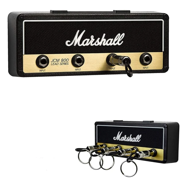 Marshall Key Holder - Wall Mounting Guitar Amp Key Hooks (4 Pieces)
