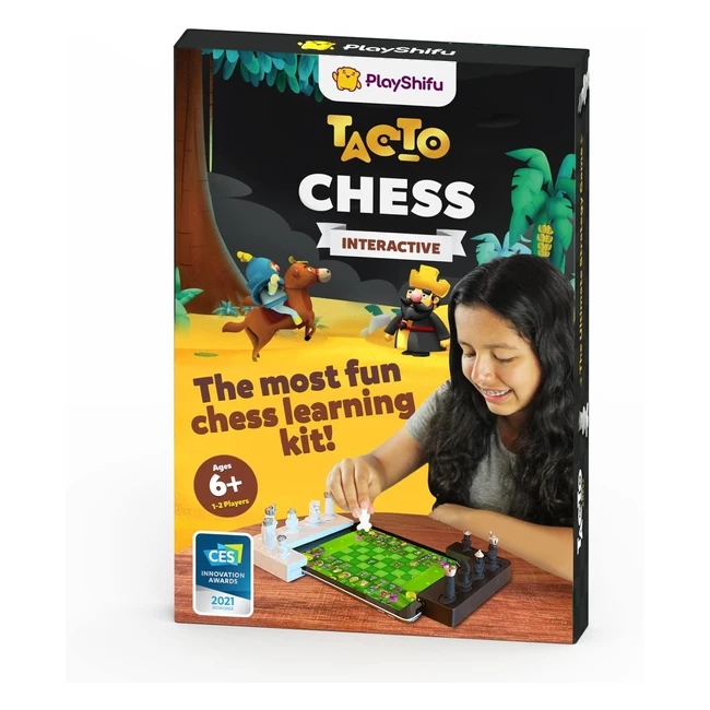 Playshifu Interactive Chess Board Game - Tacto Chess Kit - Fun Chess Set for Kids - Age 6+