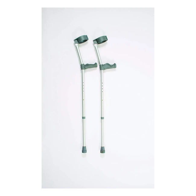 Adjustable Ergonomic Crutches - Lightweight Walking Aid (690-940mm) - VAT Relief Eligible