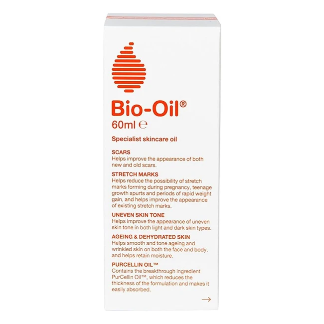 BioOil Olio per Cura della Pelle Multifunzione 60ml - Trattamento Cicatrici, Smagliature e Discromie Cutanee