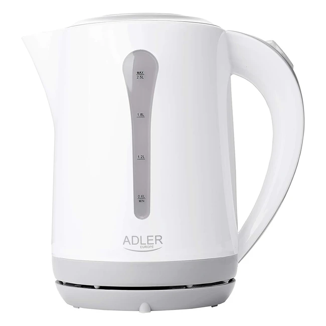 Bollitore Elettrico Adler AD 1244 - 25L BiancoGrigio - Potenza 2200W