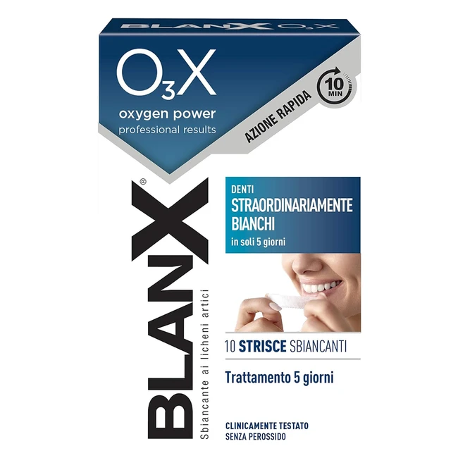 Blanx 10 Strisce Sbiancanti Denti OX3 - Denti Bianchi in 5 Giorni