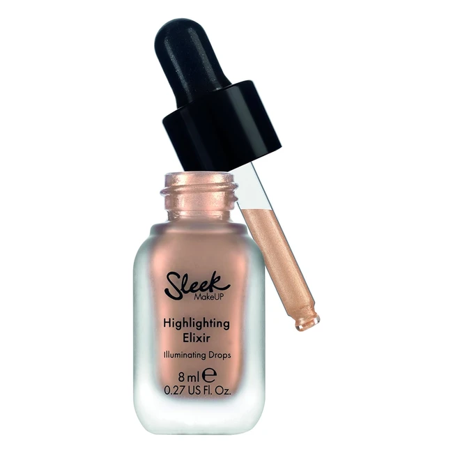 Sleek Makeup Highlighting Elixir - Radiant Skin, Customizable & Buildable, Poppin Bottles 40g