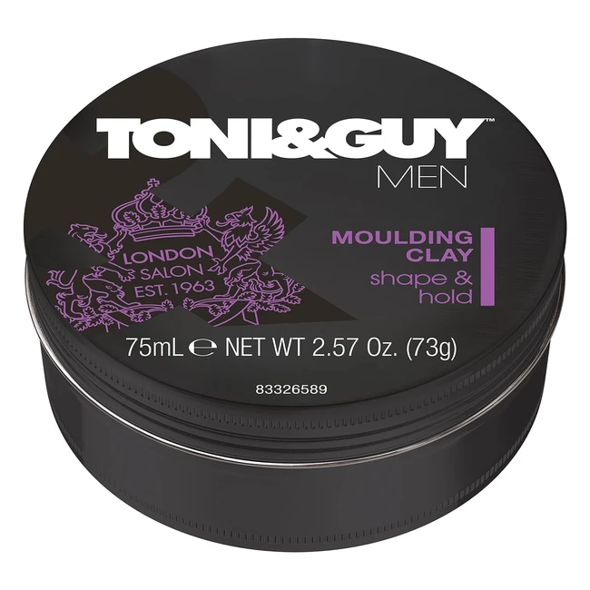 Toni & Guy Moulding Clay 75ml - Strong Hold, Matte Finish