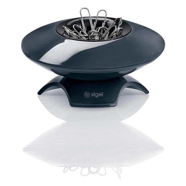 Dispensador de clips Sigel SA161 Eyestyle Gris OscuroNegro - Referencia SA161 