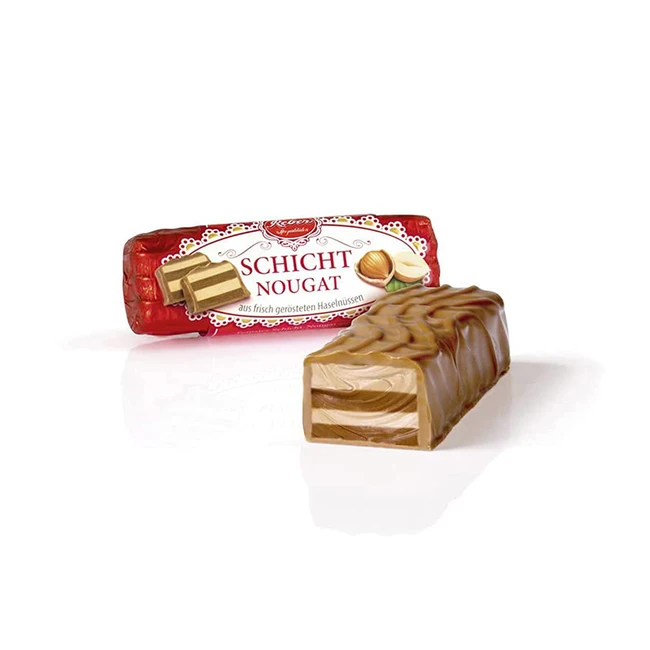 Reber Schichtnougat Alpenmilchschokolade Haselnussnougat - tolles Geschenk! 1x48g
