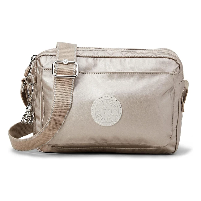 Borsa a tracolla Kipling Abanu M donna - Argento Metallic Glow