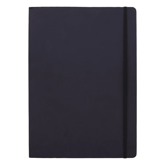Cuaderno de bocetos artísticos Amazon Basics XL 30x22 cm - Negro