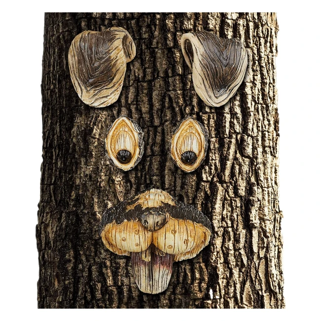 Dcoration visage lapin pour arbre - 5 pices - Motif livre mignon - Dco jar