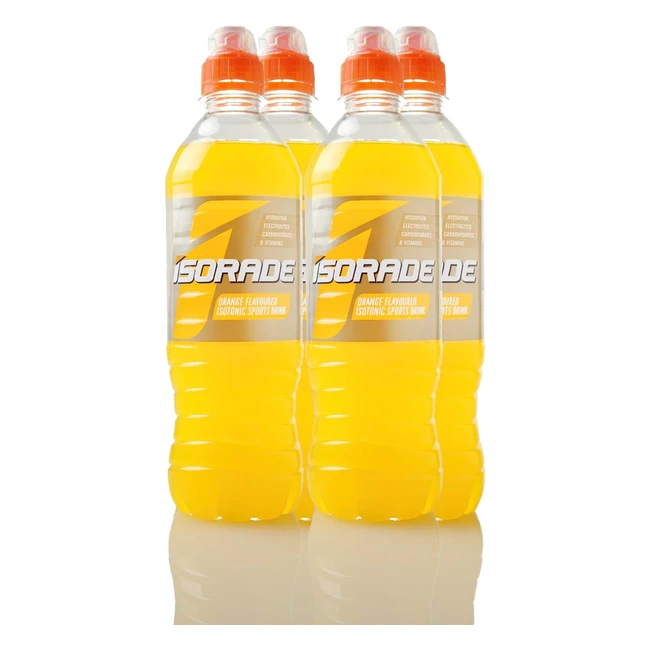 Isorade Orange Sports Drink - Electrolytes for Muscle Recovery - Vitamins B6  B