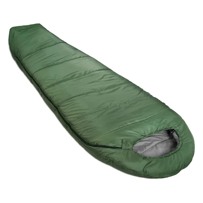 Amazon Basics Sleeping Bag - Cold Weather Camping  Hiking - Lightweight Mummy -