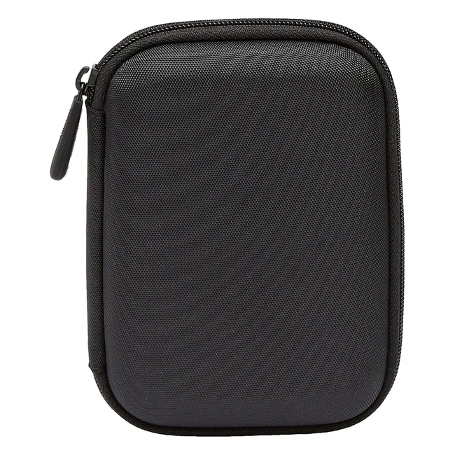 Amazon Basics External Hard Drive Case - Black, Compact and Secure Storage for Medium/Large Portable Hard Drives