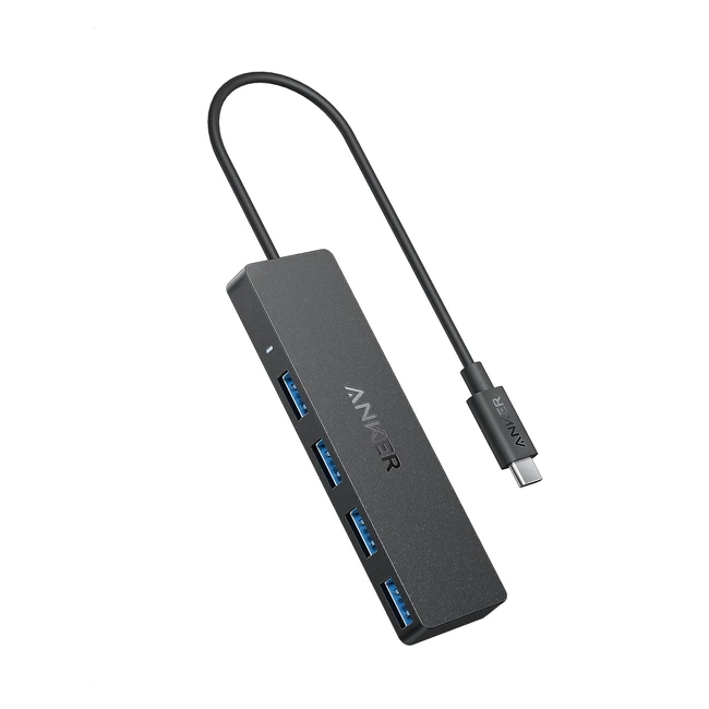 Anker UltraSlim USB 3.0 Data Hub - 4 Port, 5Gbps, Macbook Compatible