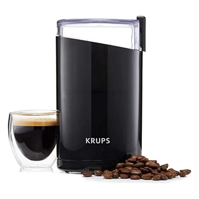 Krups Coffee Mill and Spice Grinder - Easy One-Touch Operation - 200 Watts - Bla