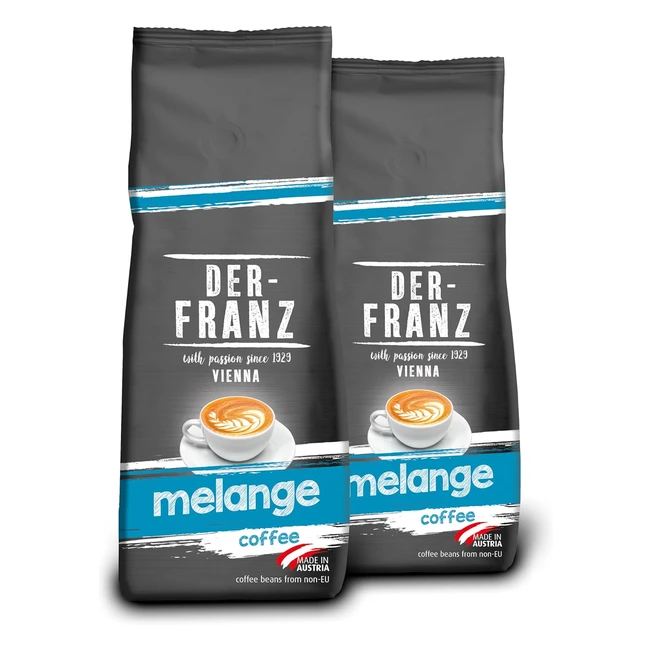 Derfranz Melange Caff Macinato 2x500g - Aroma Corposo e Facile da Digerire