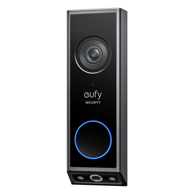 eufy security video doorbell e340 - 2k full hd dual cameras - color night vision - no monthly fee