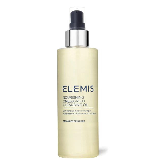 Elemis Nourishing OmegaRich Cleansing Oil - Cleanse, Soothe, Soften Skin - Vitamin-Rich Facial Oil - Healthy & Radiant Complexion - 195ml