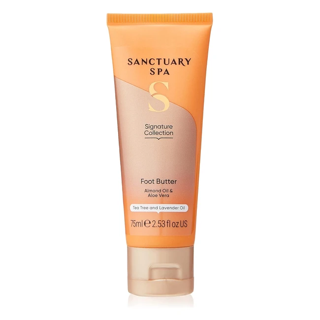 Sanctuary Spa Foot Butter - Moisturizing Cream for Dry Skin - Cruelty-Free  Veg