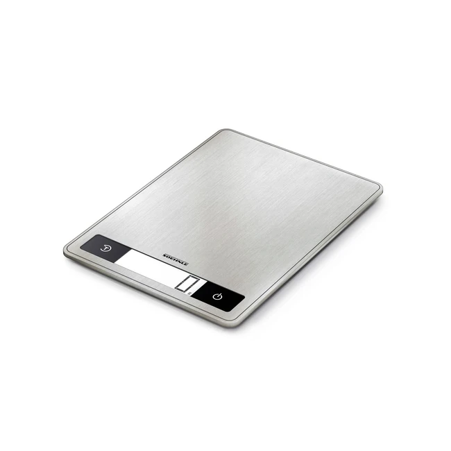 Soehnle Page Elektronische Profi Küchenwaage Silber bis 15 kg, 1 g Genauigkeit, Sensor-Touch-Funktion
