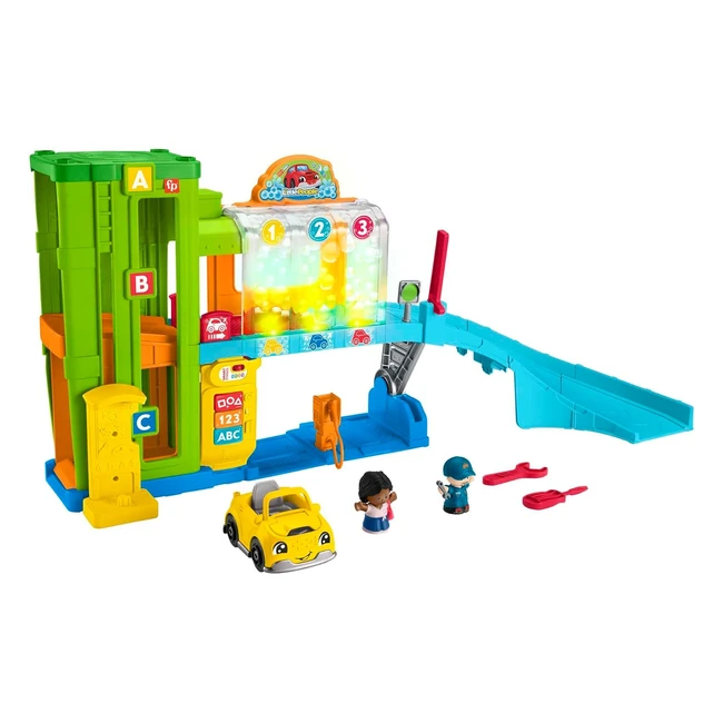 Fisher-Price Little People Toy Garage - Smart Stages Car Garage - Educational Toddler Toys