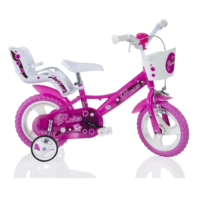 Bicicleta Infantil para Nia SCH Roses Ruedas de 12 Recomendada para 3-5 a