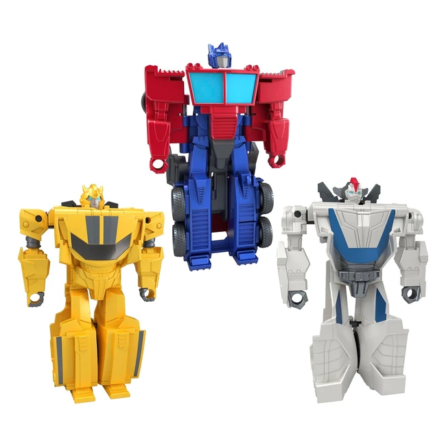 Pack de 3 Autobots 1StepFlip : Wheeljack, Bumblebee et Optimus Prime - 10cm