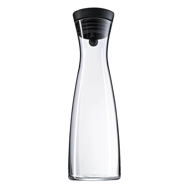WMF Motion Wasserkaraffe 1,5 l - Hochwertige Glas Karaffe mit Silikonrand und CloseUp-Verschluss