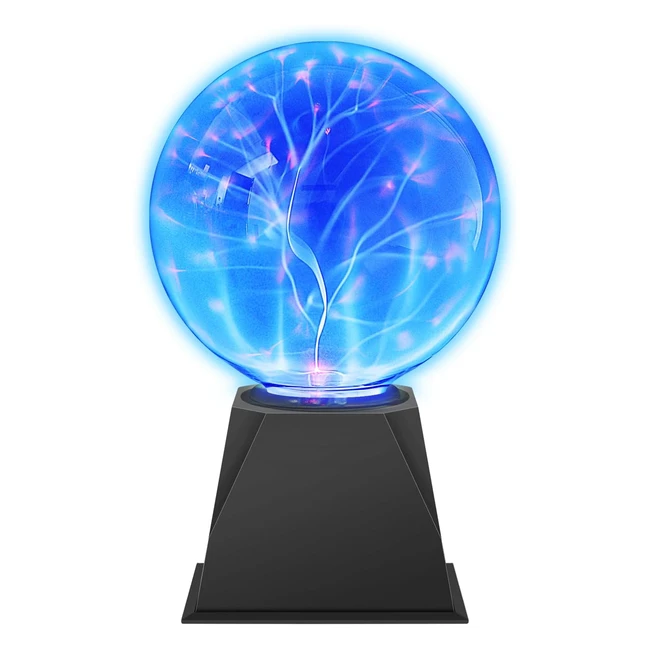 Bola de Plasma Mgica - Luz de Plasma Lmpara de Esfera de Iones - 6 Pulgadas 