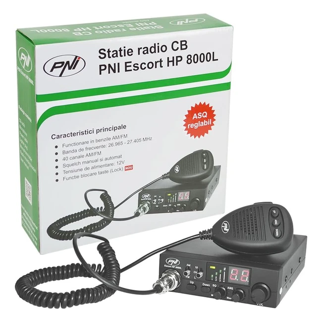 Radio CB Metteur-Récepteur PNI Escort HP 8000L - Fonction de verrouillage des touches ASQ réglable 4W