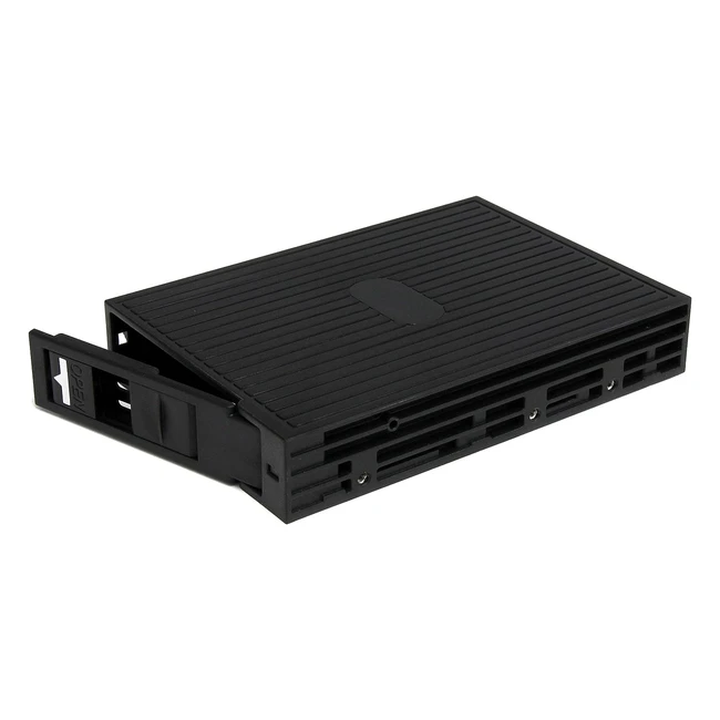 Startechcom 25in SATA/SAS SSD/HDD to 35in SATA Hard Drive Converter - Black