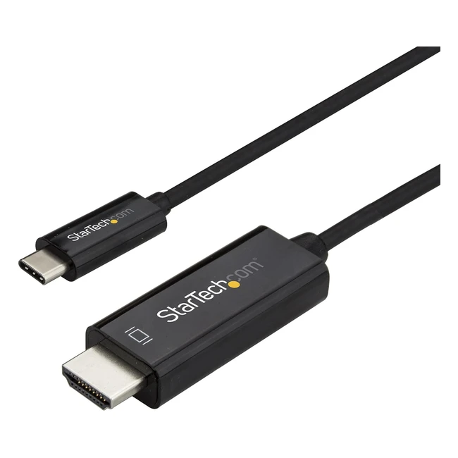 Startechcom 6ft USB-C to HDMI Cable 4K 60Hz Thunderbolt 3 Compatible