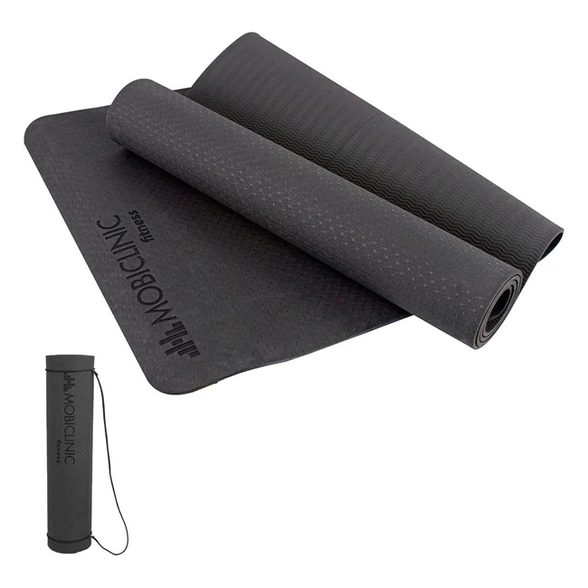 Tapis de Yoga Mobiclinic Fitness 6mm - Marque Espagnole - Antidrapant et Imper