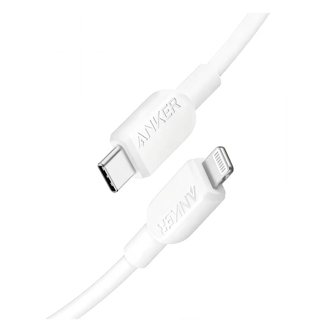 Anker USB C auf Lightning Kabel 310 | MFi-zertifiziertes Schnellladekabel für iPhone 14 | 90cm
