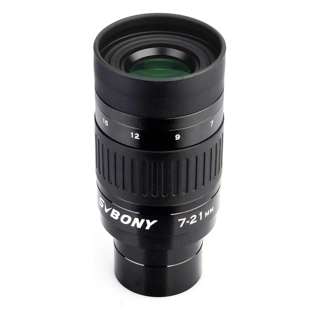 Oculaire Zoom SVBONY SV135 pour télescope - 7mm à 21mm - FMC Film Vert