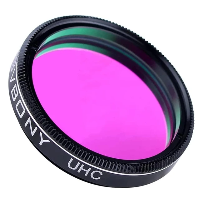 Filtre oculaire SVBONY 125 UHC pour télescope - Contraste visuel élevé, réduction de la pollution lumineuse - Astrophotographie