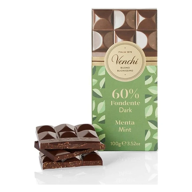 Venchi Tavoletta Cioccolato Fondente e Menta 60% - 100g