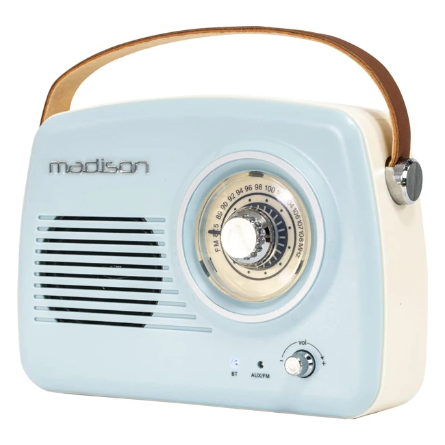 Madison Freesound VR30 - Portable Nostalgie Radio mit Bluetooth und FM 30W