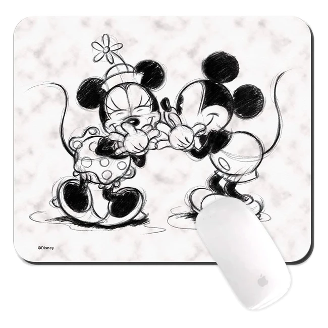Tappetino per Mouse Originale Disney Mickey and Minnie 010 - Antiscivolo e Confo